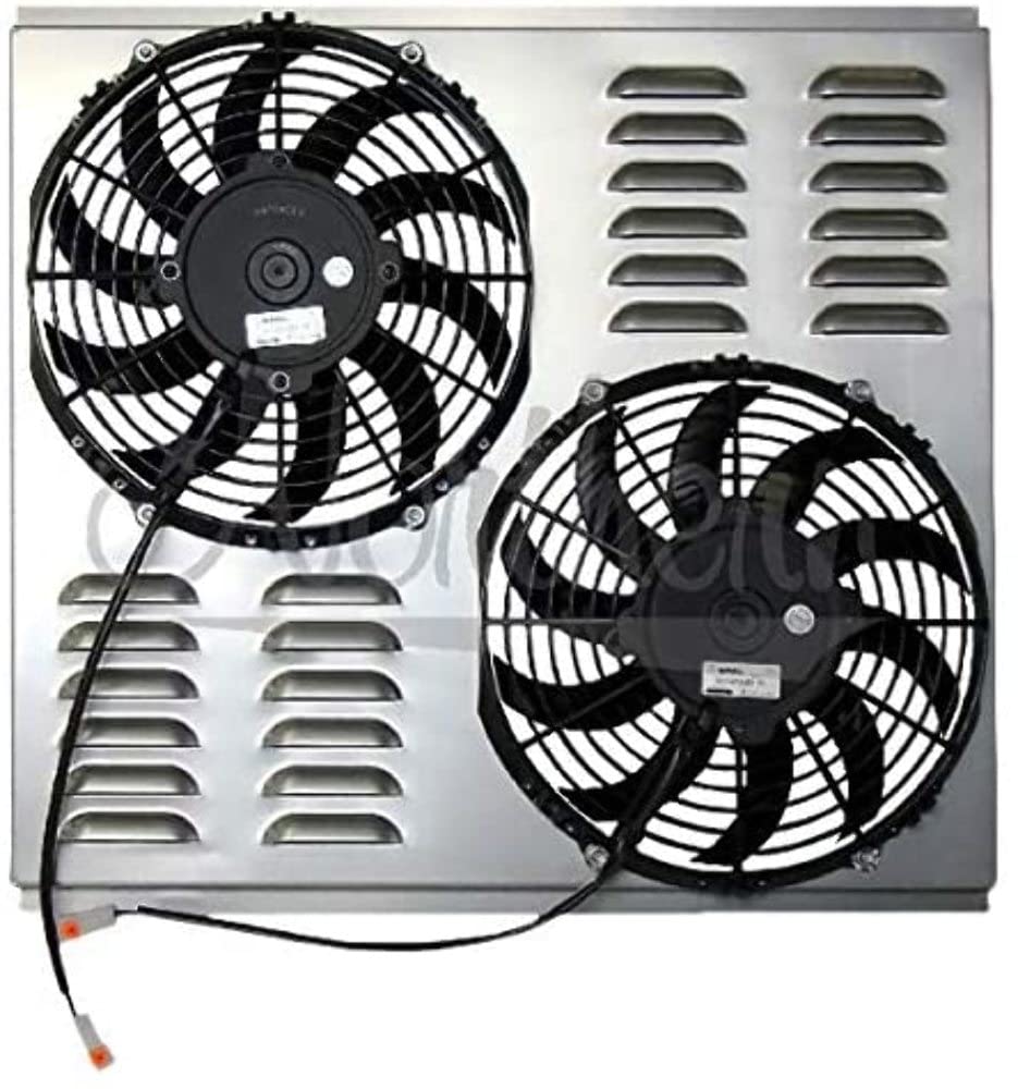 Dual Northern Radiator 10in Standard Electric Fan & Shroud Z40091