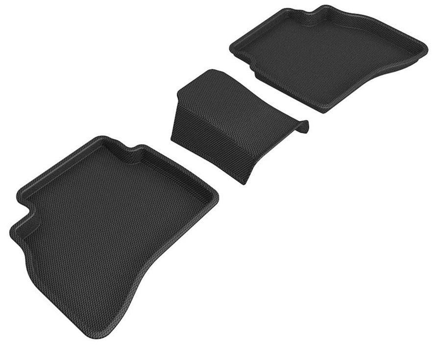 3D MAXpider Kagu Custom Fit Floor Mats (Black) Compatible with Chevrolet Trailblazer AWD 2021-2026 - Second Row
