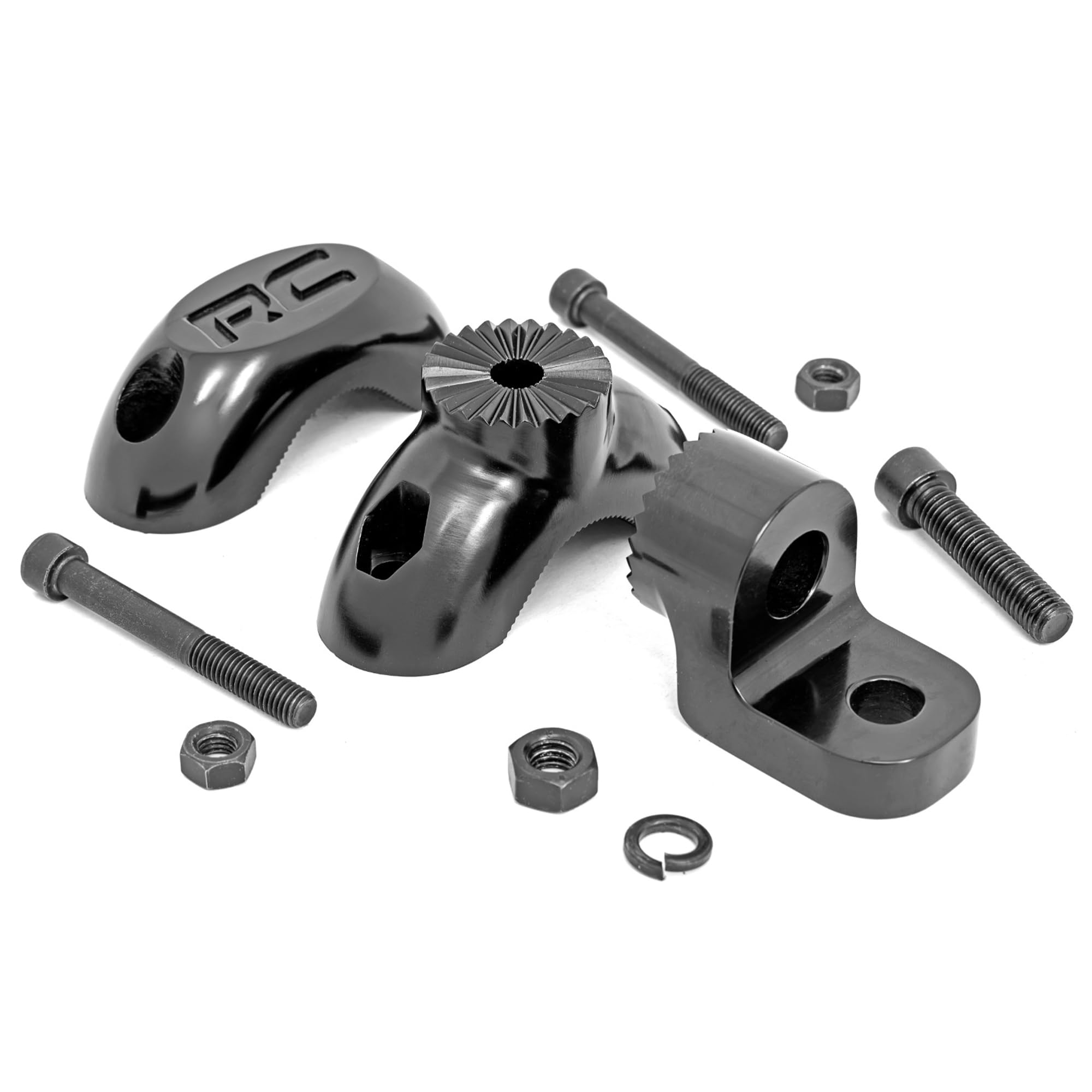 Rough Country LED Whip Light and Universal Flag Mounting Bracket - Fits 1.25" - 2" Roll Bars, 360 Degree Adjustable Aluminum Mount