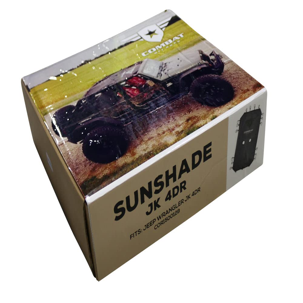 Combat Off Road Sunshade Undercover Compatible with Jeep Wrangler JKU 4 Door