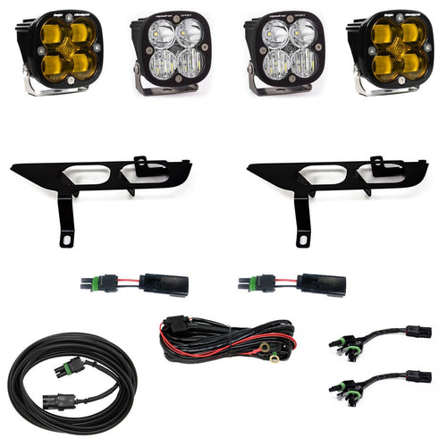 Squadron Baja Designs SAE/Sport Fog Pocket Kit - (Multi-Pattern; Clear; Toggle Wiring)