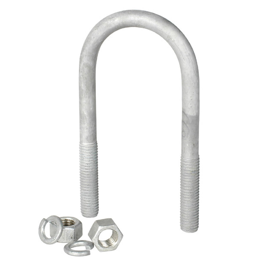 Stainless Steel U-Bolt - CE Smith U-Bolts for Boat Trailer Accessories - Round - 3/8"-16 x 1-3/4" x 4-13/16" (15285GA)