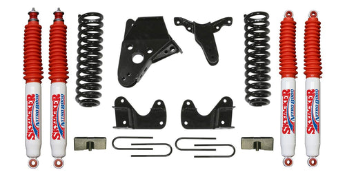 Suspension Lift Kit Skyjacker 134RHK-N w/Shock Nitro Shocks 4 in. Lift Incl. Front Coil Springs Rear U Bolt Kit Rear Block Suspension Lift Kit w/Shock