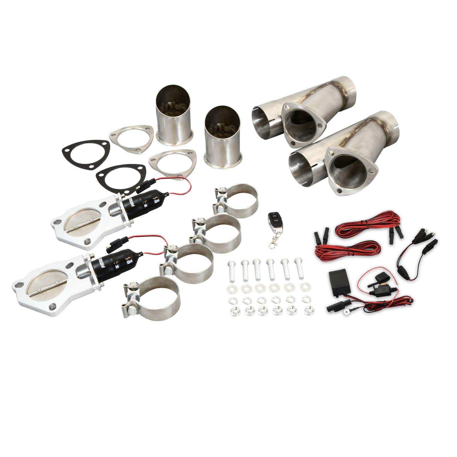 Patriot 3" Electric Cutout Dual System w/remote Patriot Exhaust PEC300K