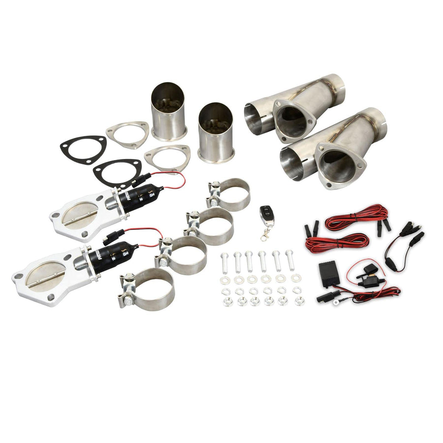 Patriot 3" Electric Cutout Dual System w/remote Patriot Exhaust PEC300K