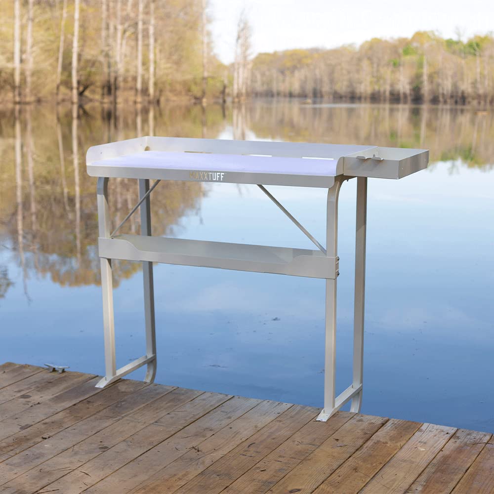 Dock-Mounted MAXXTUFF Heavy-Duty Fish Fillet Table, Model MTM101