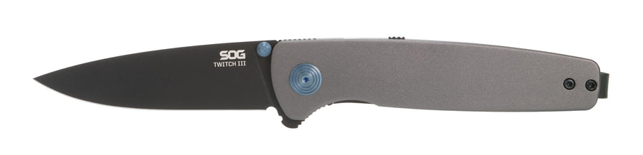SOG III Twitch/Gunmetal Gray + Blue + Black/Blister Pack