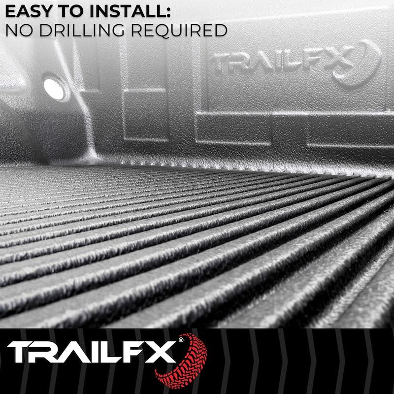 Trailfx F8U99X Bed Liner, Drop-in, Under Rail, Black, High-Density Polyethylene, with Tailgate Liner/Hardware, Fits 1999-2016 Ford F-250/ F-350 Super Duty 8 Feet