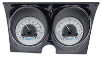 Dakota Digital VHX-67C-CAM-S-W 67 68 Chevy Camaro Pontiac Firebird Analog Gauge Silver Alloy White
