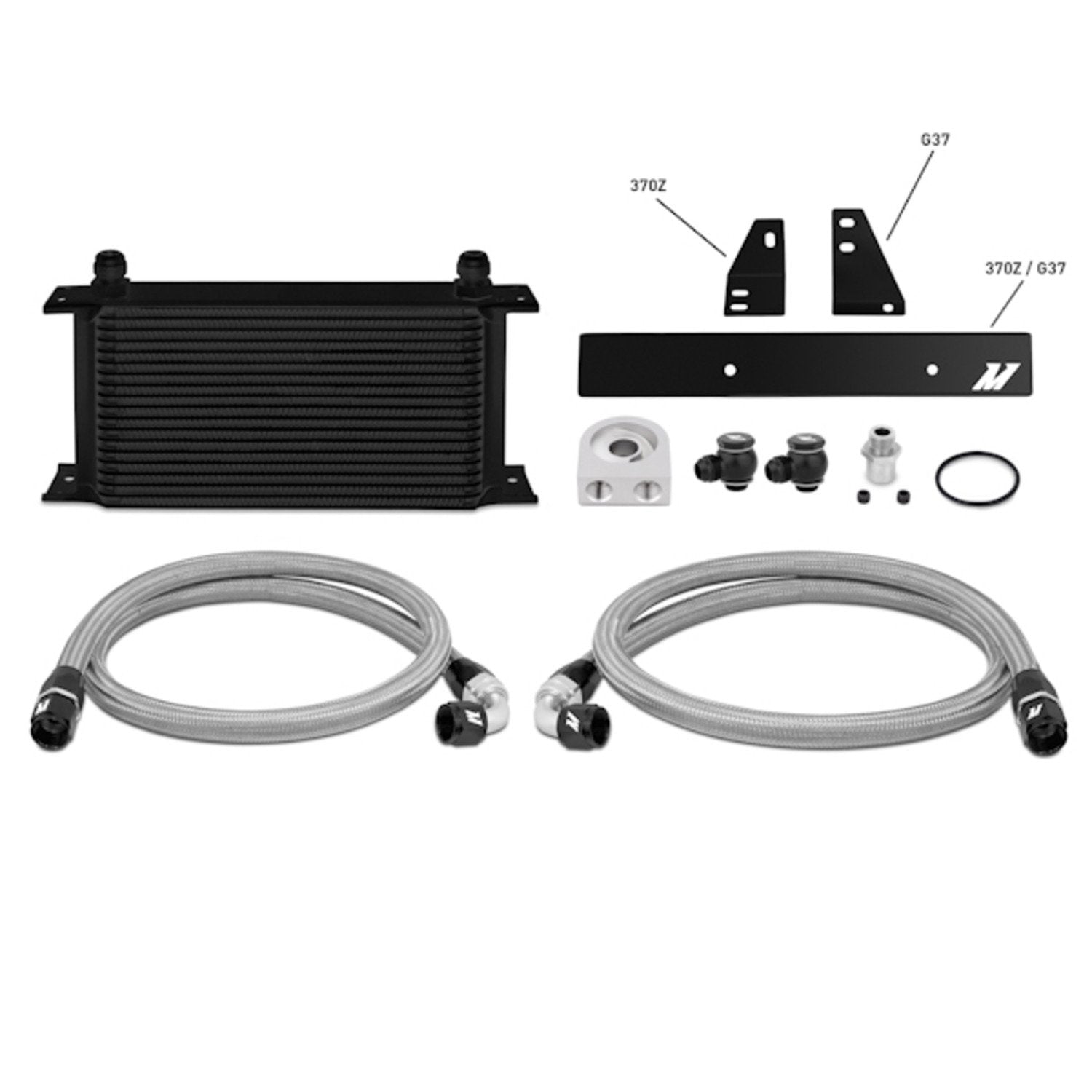 Mishimoto Oil Cooler Kit MMOC-370Z-09BK Fits Nissan 370Z Infiniti G37, 2008+ Coupe only Black