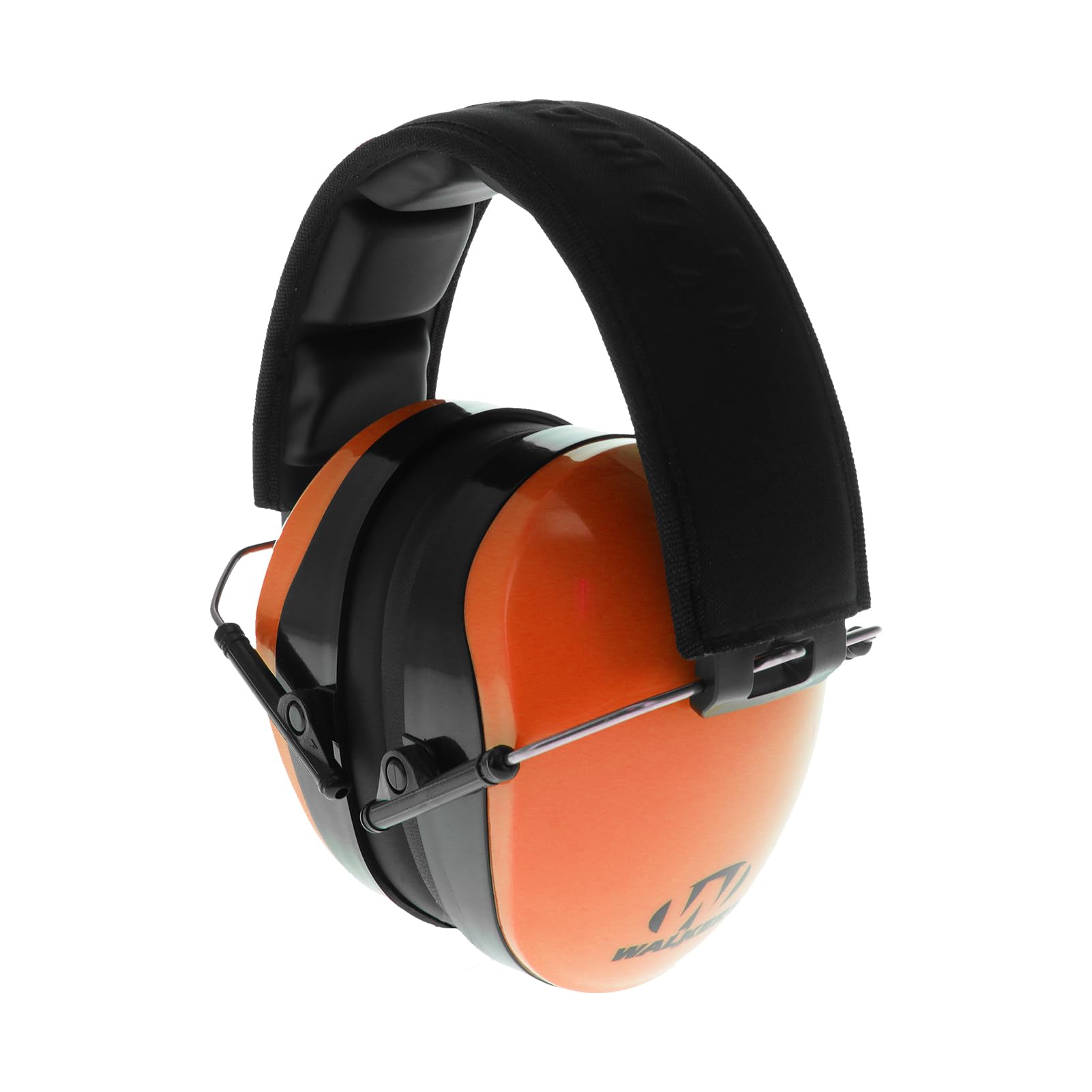 Walker's Passive Dual Colored Muff - Compact Folding Lightweight 26dB NRR Hunting Gun Range Shooting Hearing Protection Muff w/Padded Headband & PVC Earpads, Blaze Orange
