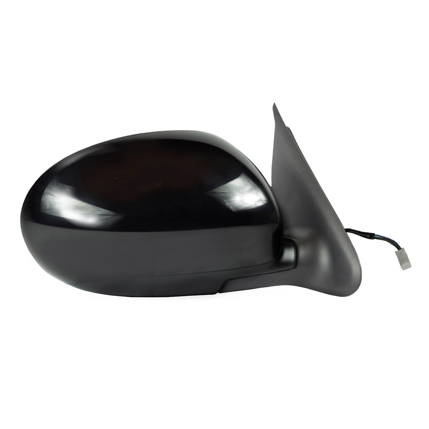 Mirror Passenger Side for Nissan Juke, Textured Black w/PTM Cover, Foldaway, Heated Power
