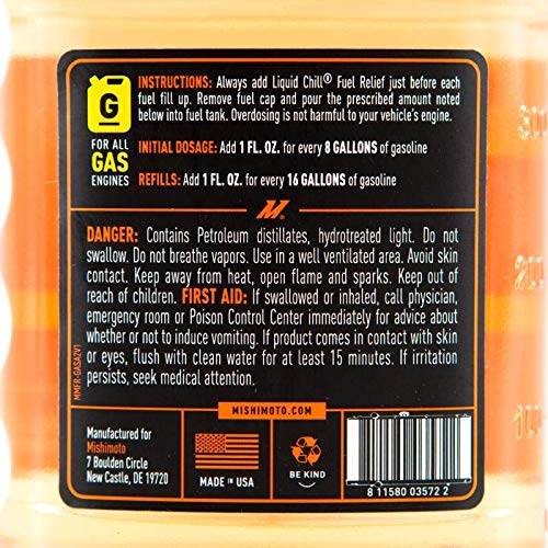 Mishimoto Fuel Relief MMFR-GAS Gasoline Fuel Treatment and Stabilizer