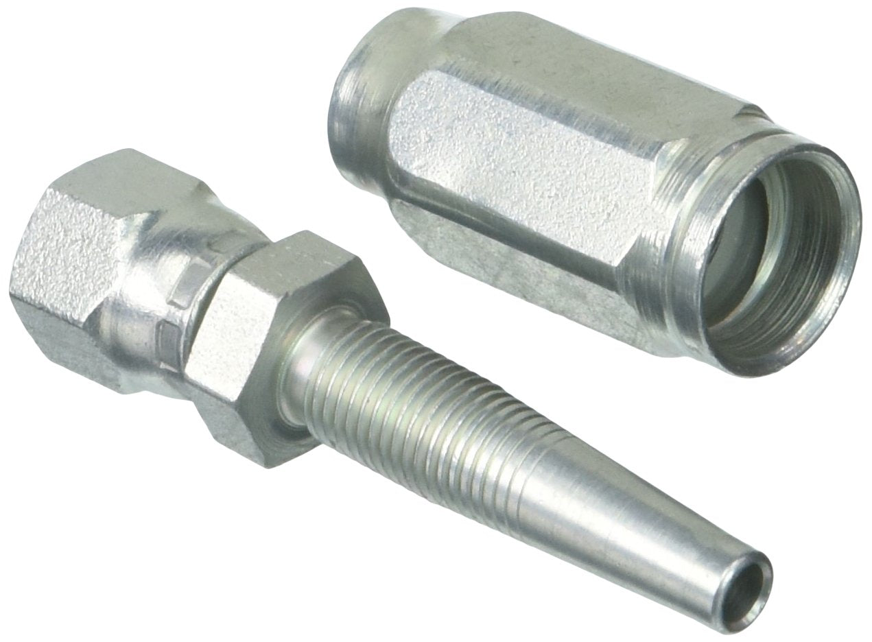 Gates 4C1T-4RFJX (G27170-0404) Field Attachable Type T for G1 Hose, 1 Wire, Female JIC 37 Flare Swivel, 1/4" ID