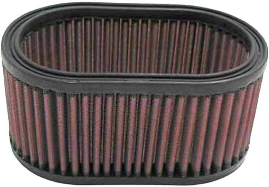 High-Flow K&N Original Lifetime Universal Clamp-On Filter: High Performance, Premium, Washable, Replacement Engine Filter: Flange Diameter: 7" X 4-1/2", 3-5/16"H, OVAL, E-3341