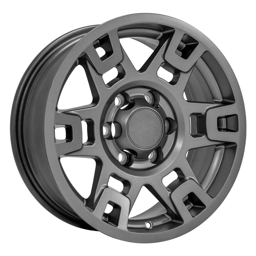 17 Inch OE Wheels Rim Fits 4Runner TRD Style 6x139.7 17x7 Satin Graphite - Hollander 75167 (1)