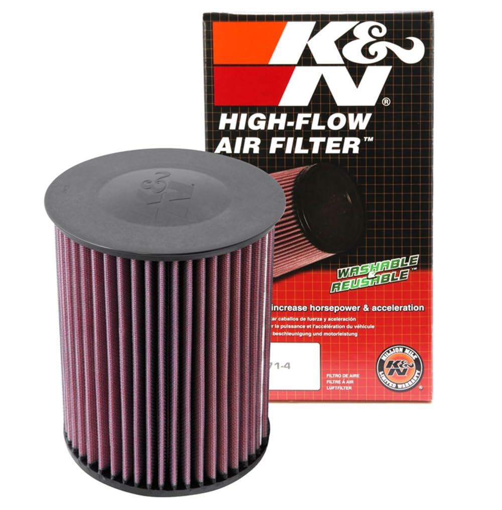 High-Flow K&N Original Lifetime Engine Air Filter: Reusable, Clean Every 75,000 Miles, Washable, Premium: Compatible with 2007-2019 Ford/Lincoln/Volvo (Escape, Focus, MKC, V40, V70, C30, S40) E-2993