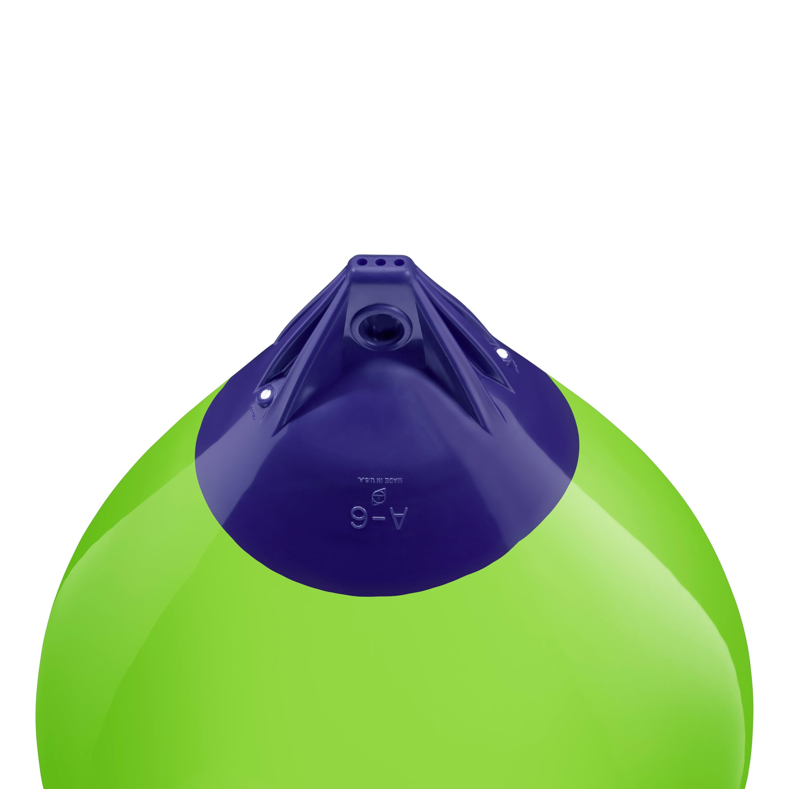 A-6 Standard Blue Ropehold Polyform Buoy - Lime