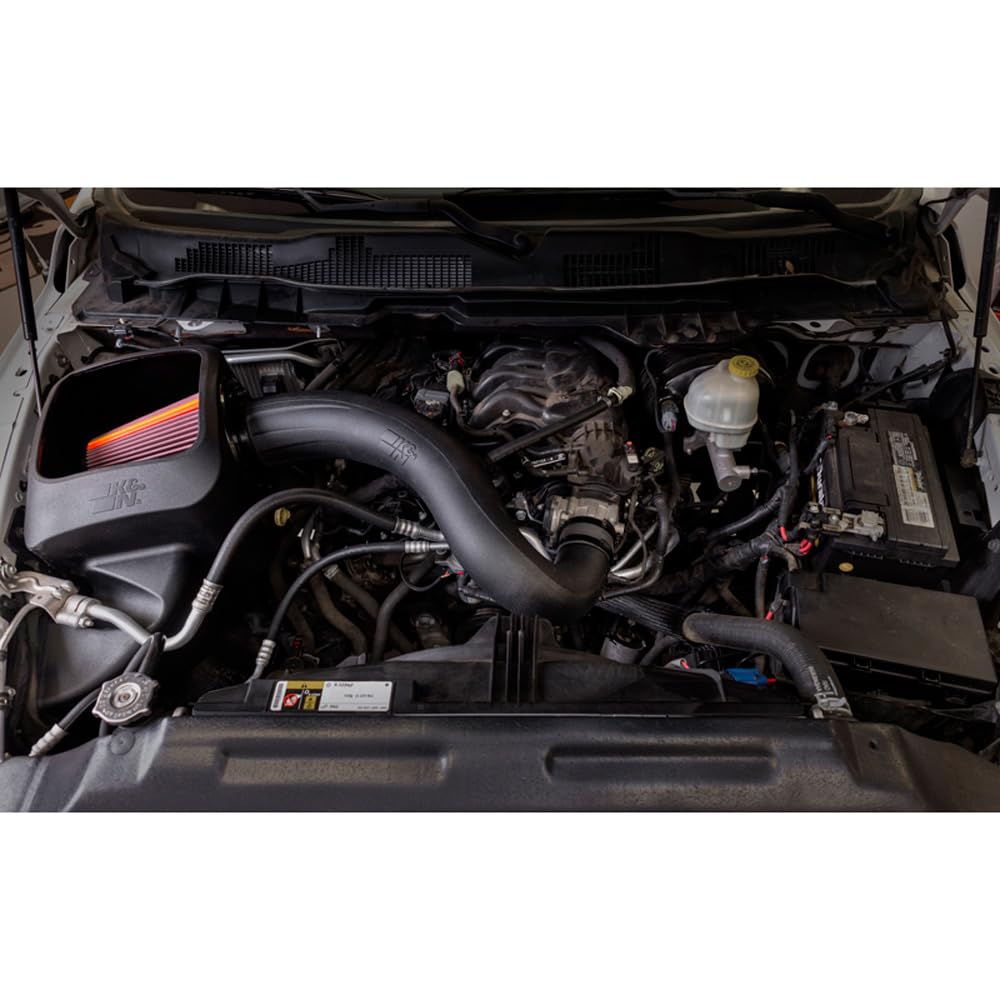 NextGen K&N Cold Air Intake System: High-Flow Cotton Filter: Compatible with 2013-2024 RAM 1500, 1500 Classic; 50-1564