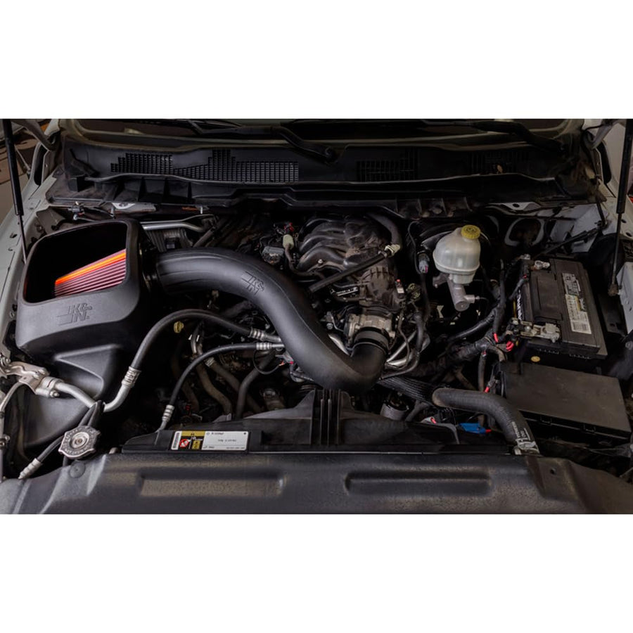 NextGen K&N Cold Air Intake System: High-Flow Cotton Filter: Compatible with 2013-2024 RAM 1500, 1500 Classic; 50-1564