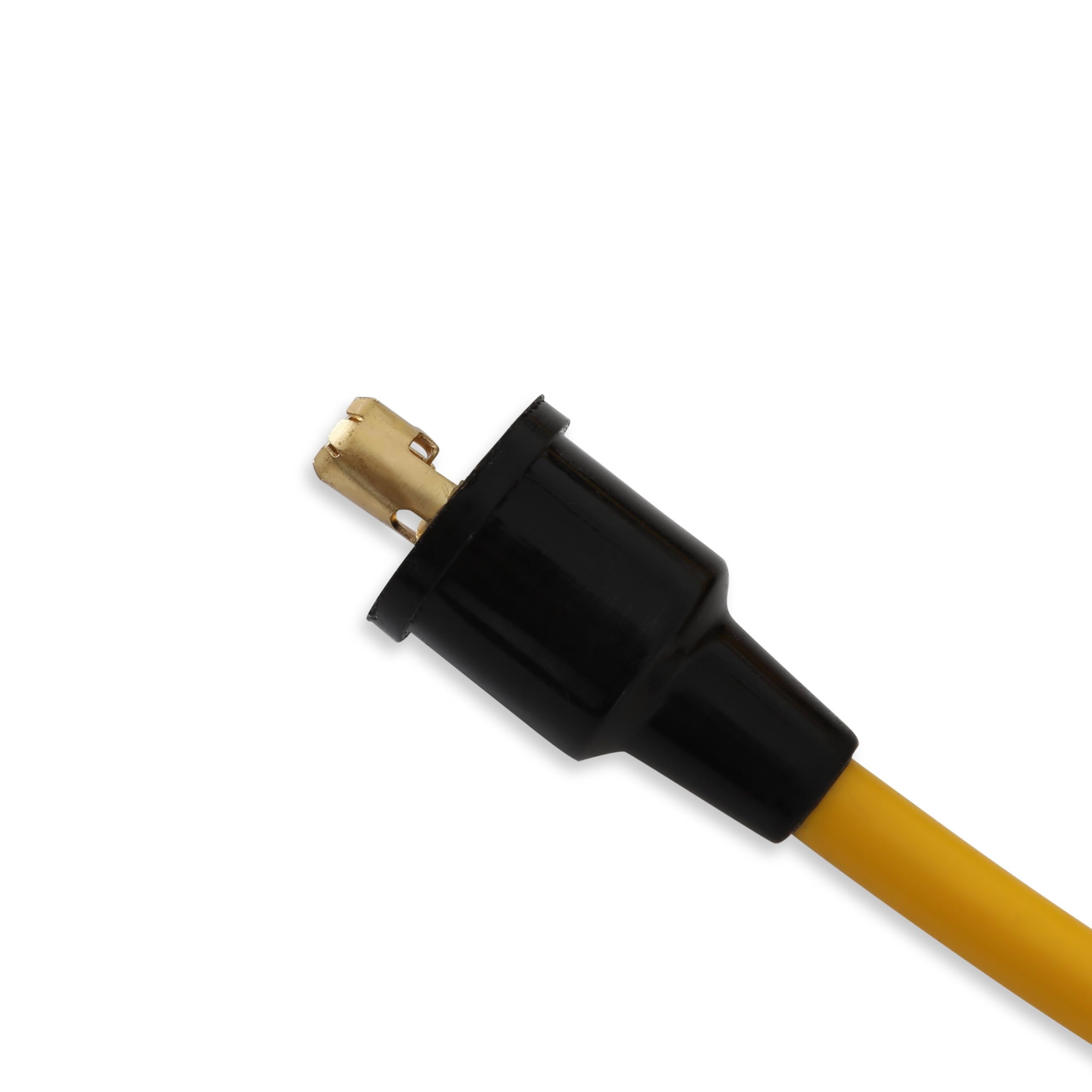 Spark Plug Wire Set ACCEL 4042 - Super Stock Graphite Core 8mm - Yellow