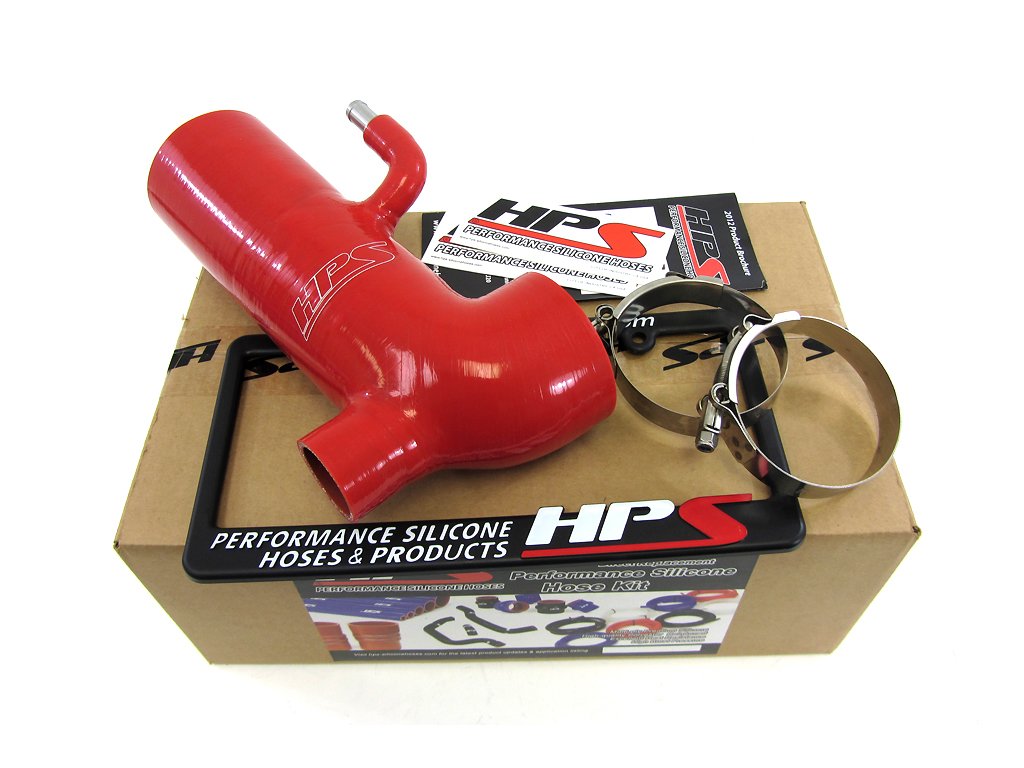 Red HPS 57-1294-RED-1 Silicone Air Intake Hose (Post MAF Retain Stock Sound Tube)