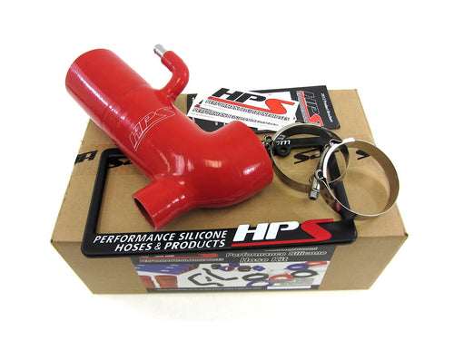 Red HPS 57-1294-RED-1 Silicone Air Intake Hose (Post MAF Retain Stock Sound Tube)