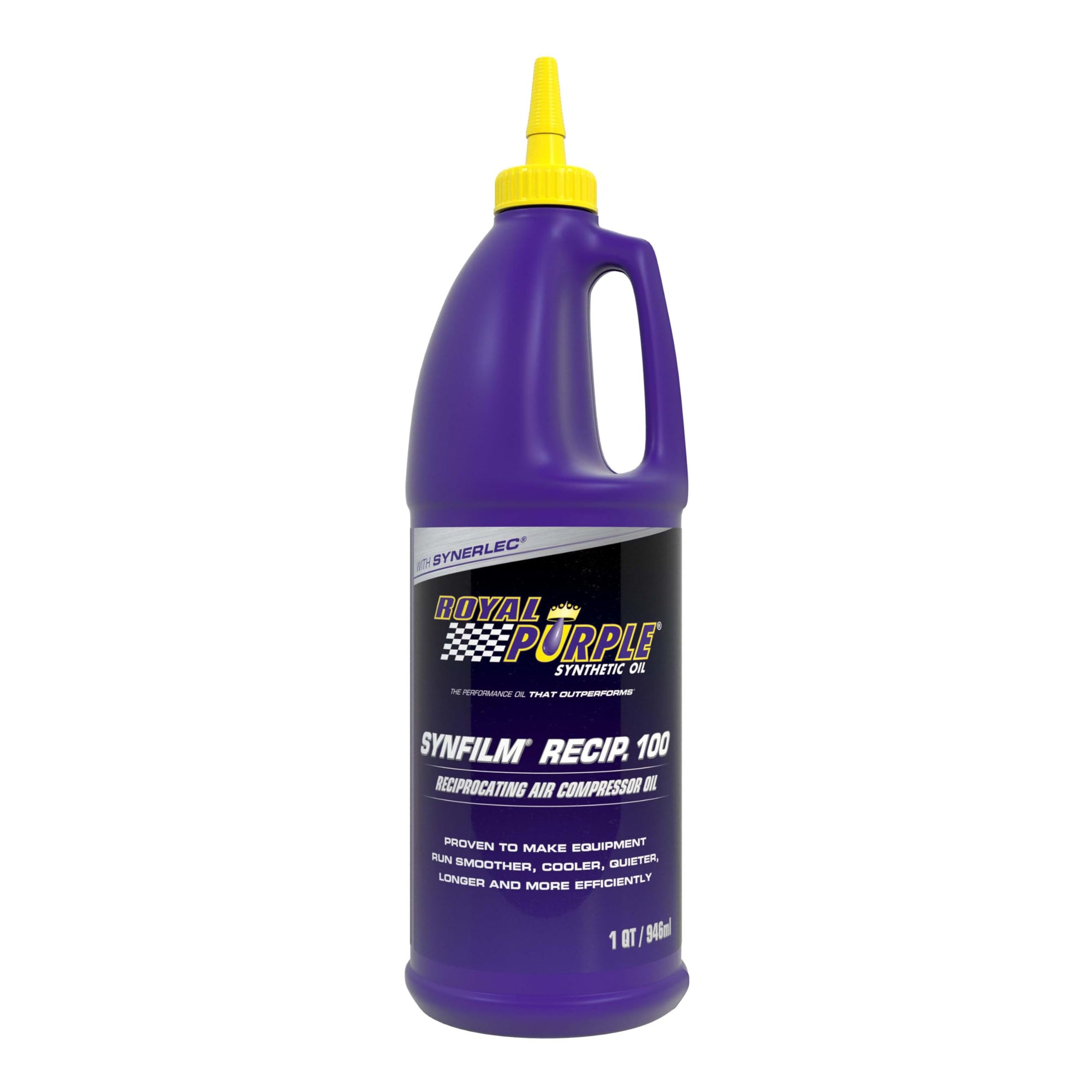 Royal Purple Synfilm 01513 Recip 100 High Performance Synthetic Air Compressor Lubricant - 1 Quart