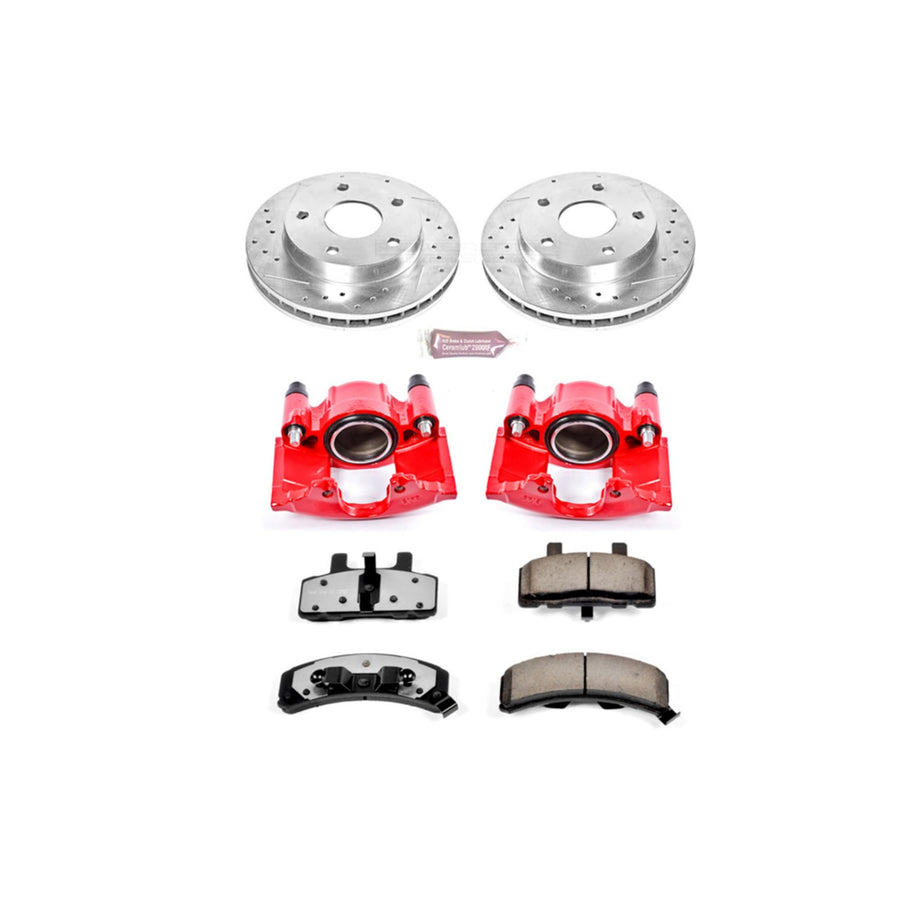Power Stop Front KC2126-36 Z36 Truck and Tow Brake Kit with Calipers For Dodge Ram 1500 1994-1999 [Model Specific]