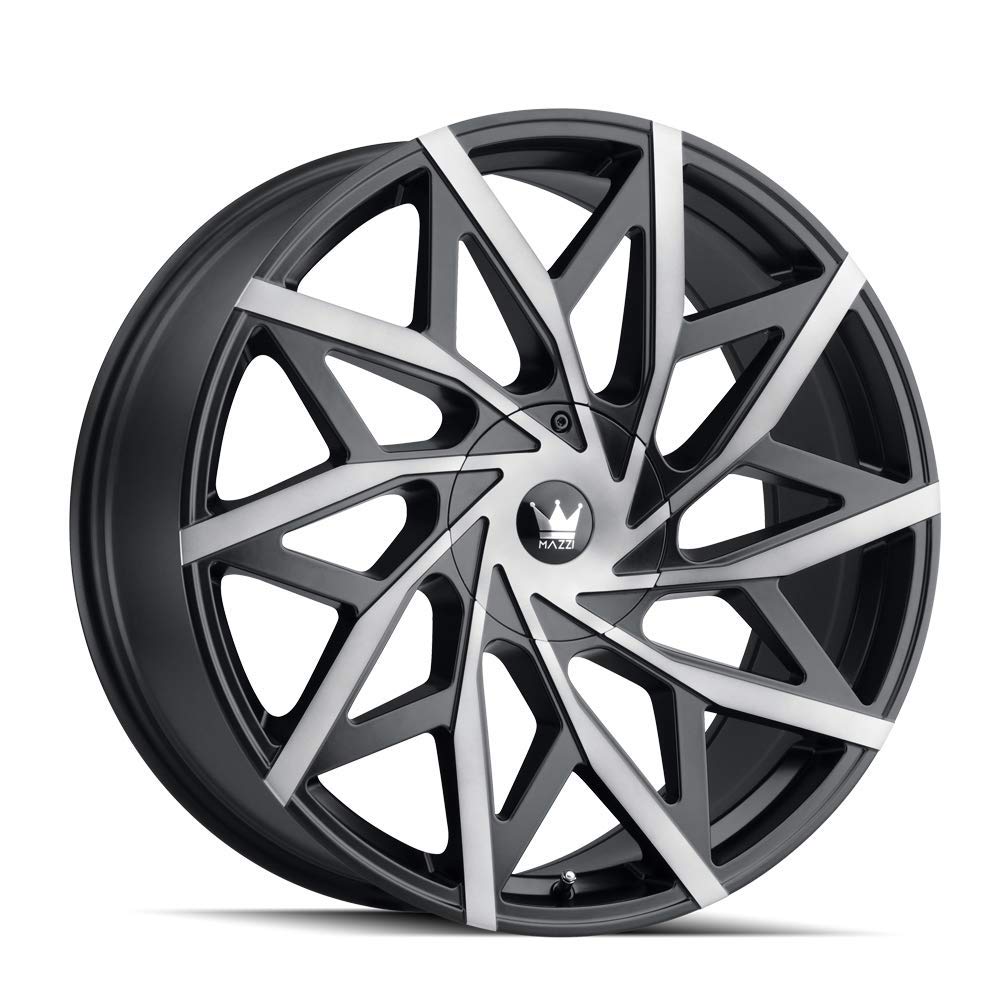 Big Easy 372 MAZZI Matte Black W/Dark Tint 18X8 5-108/5-114.3 35mm 72.6mm Wheel with Painted (0 x 8. inches /5 x 108 mm, 35 mm Offset)