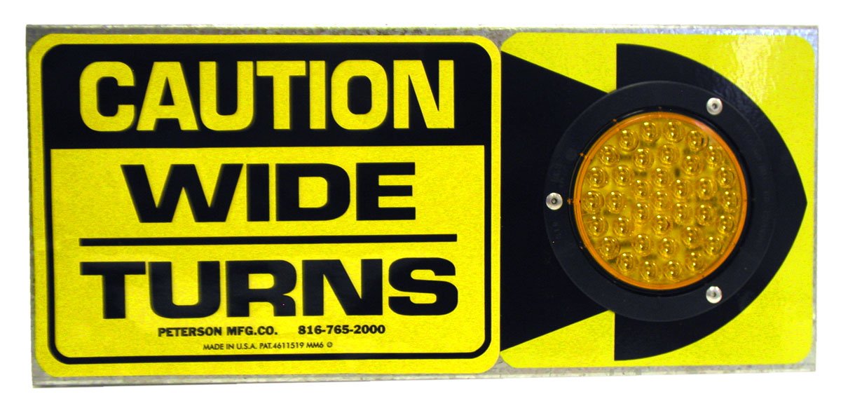 Piranha Wide LED Turn Signal Light Peterson Manufacturing 418WTA