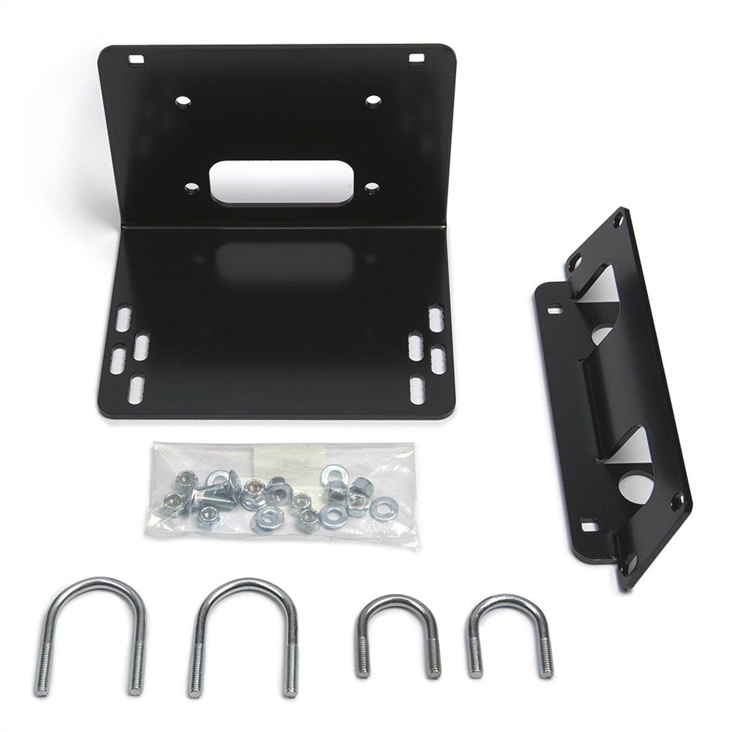 94580 WARN Winch Mounting Kit, Fits: Kawasaki Mule SX, XC, SE, black