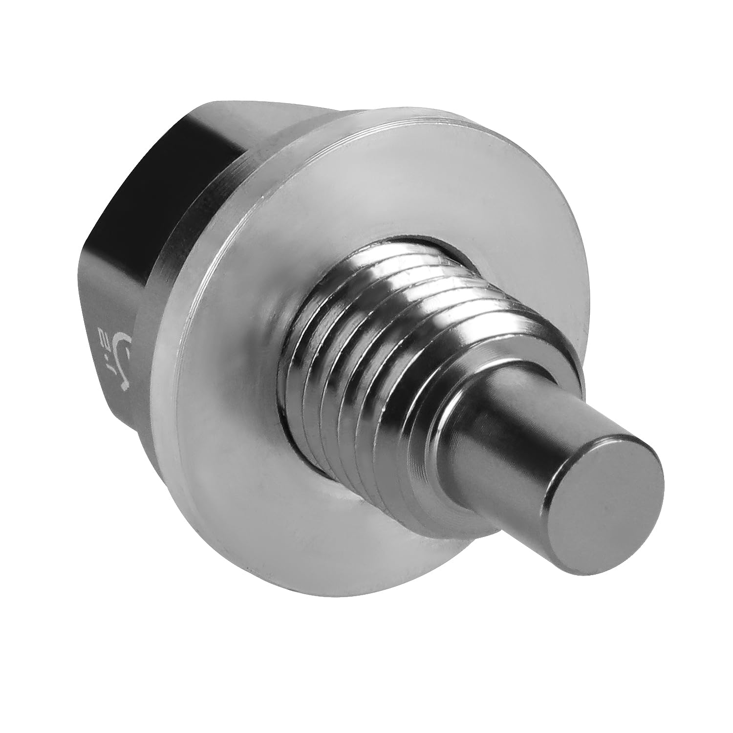 Magnetic Oil Drain Plug NRG Innovations, M12 X 1.5 Thread Size Engine Oil Drain Nut w/Washer, Gun Metal, T-6061 Aluminum w/Stainless Steel Internal Magnet, NRG-NOP-400GM