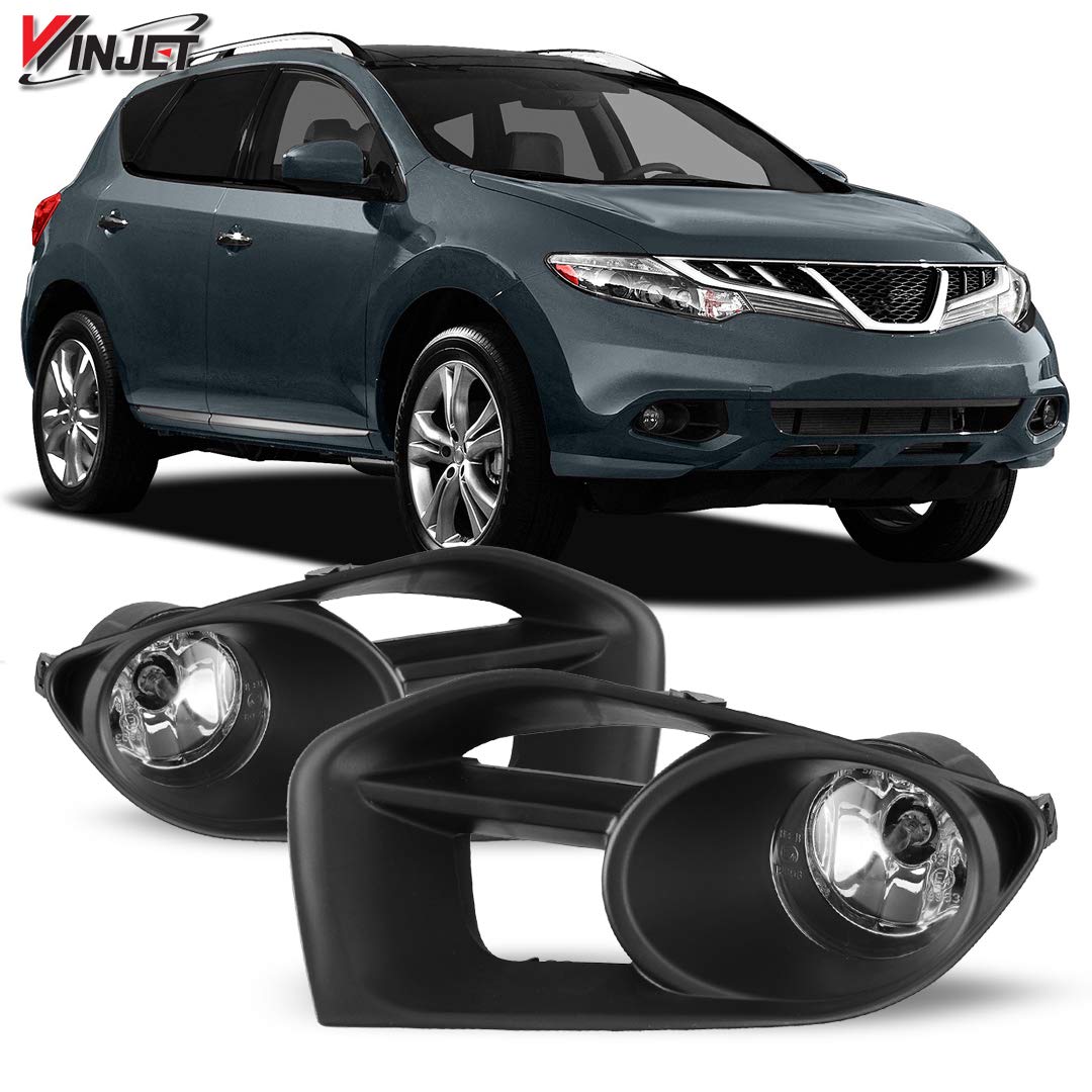 Fog Lights Winjet Compatible with [2011 2012 2013 2014 Nissan Murano] Driving Fog Lights + Switch + Wiring Kit