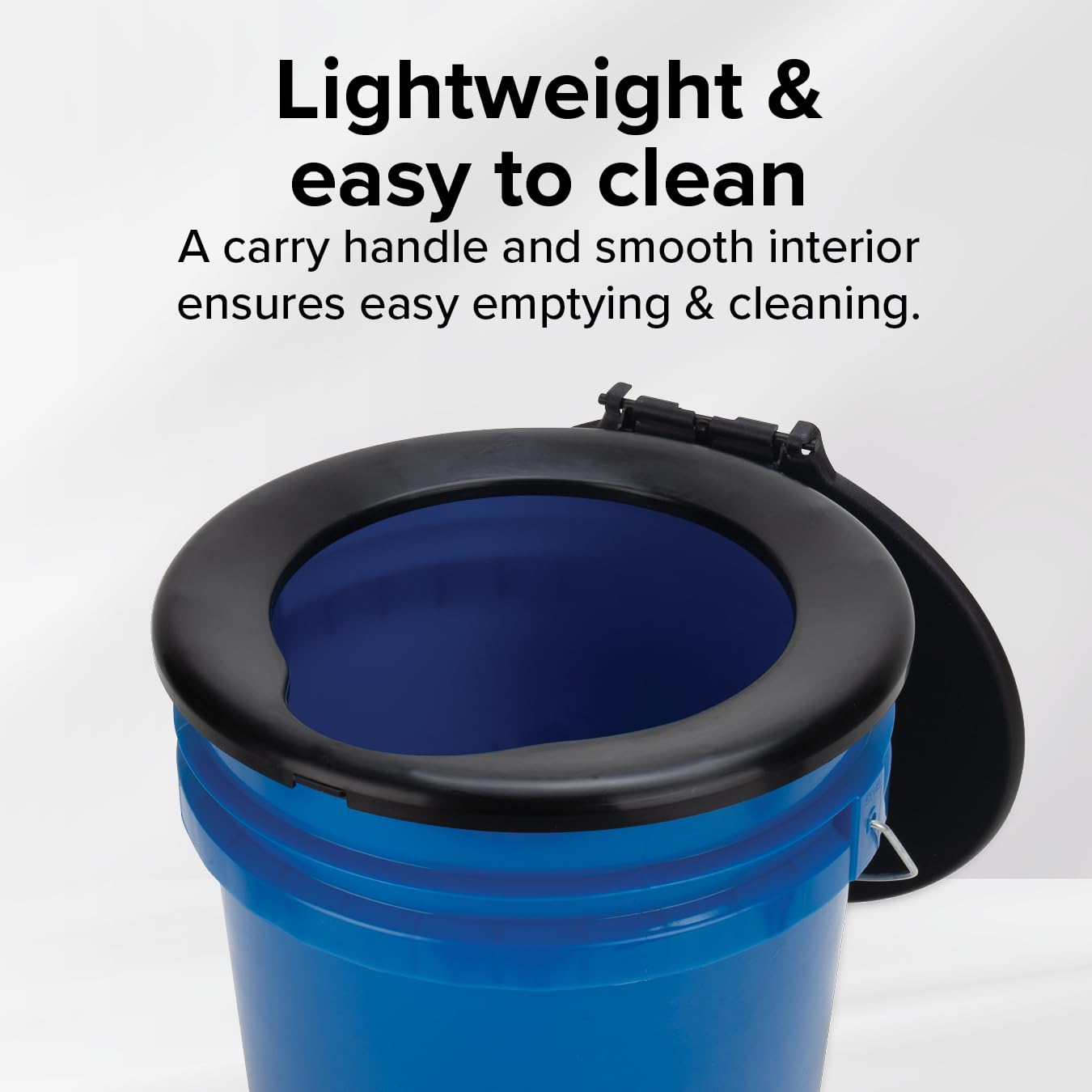 Portable Toilet Camco Bucket with Seat & Lid – 5-Gallon Camping Toilet with Bag Liners & Carry Handle – Lightweight, Easy to Clean, Durable – Ideal for Outdoor, RV, Hunting & Emergency Use (41549)