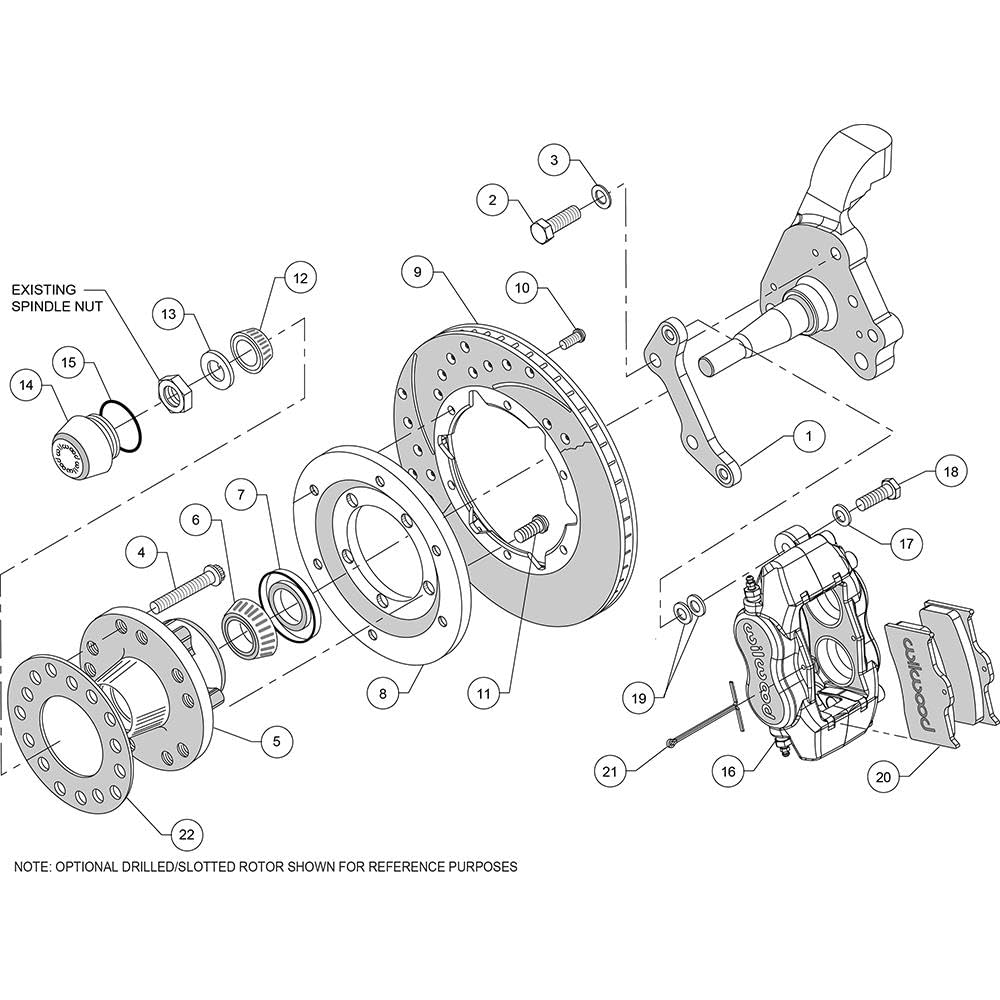 Front Disc Brake Kit Wilwood 140-11021-D
