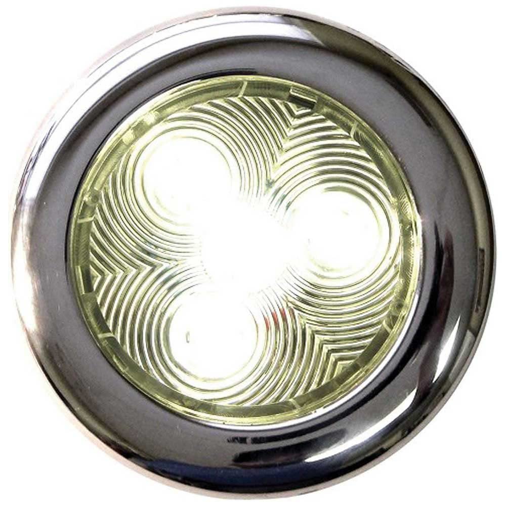 LED-51831-DP TH Marine Puck Light, 4-Inch, Stainless Steel/Warm White