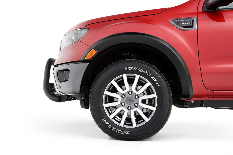 Lund SX133S Fender Flare Sport Style 4pc. Set for 2019 Ford Ranger SuperCrew & SuperCab, Smooth Black