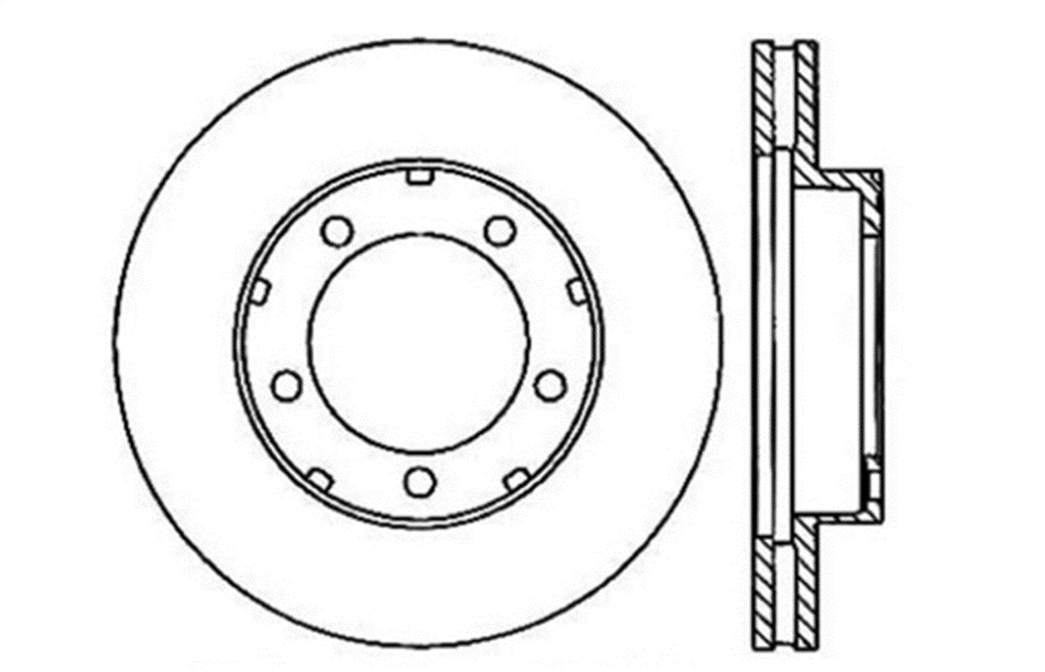 Sport Drilled/Slotted Brake Rotor StopTech 127.66031R (Front Right), 1 Pack