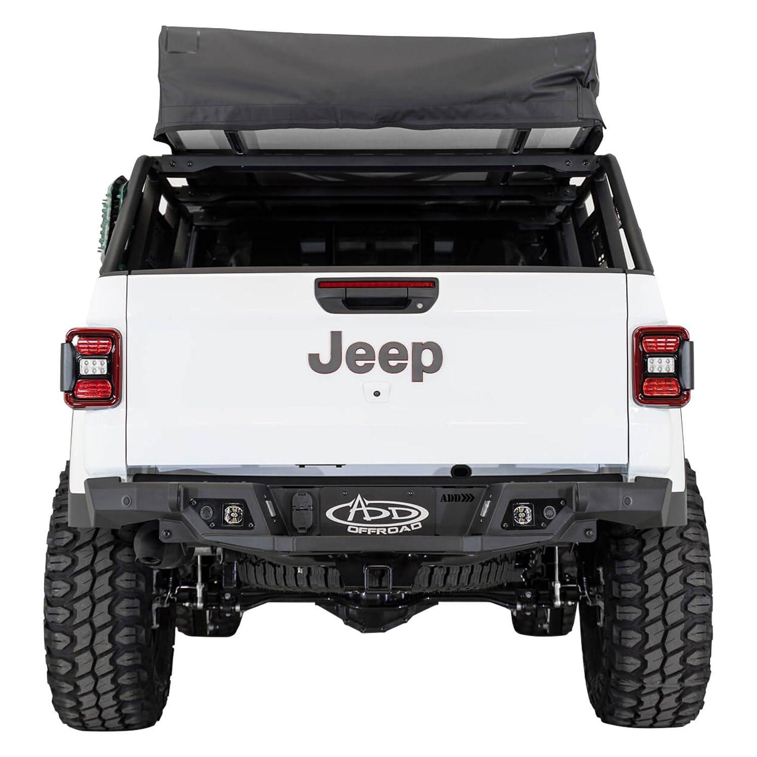 Addictive Desert Designs Front Replacement Bumper Addictive Desert R971241280103 fits Jeep Gladiator, Black