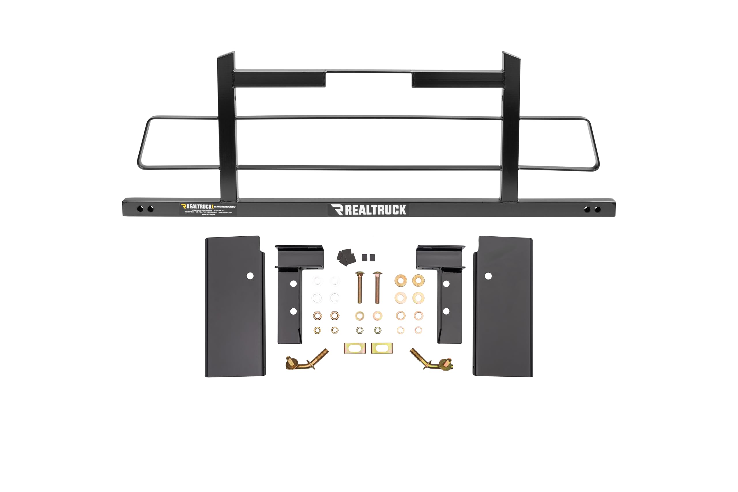 BACKRACK Hardware Kit RealTruck for use w/Standard Bed, Black, No Drill | 30222 | Fits 2023-2025 Ford F-250/F-350/F-450
