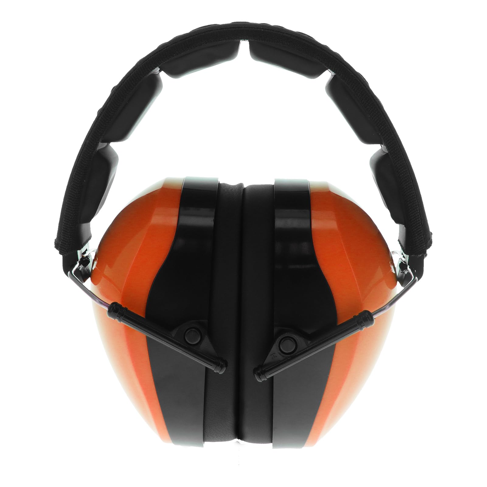 Walker's Passive Dual Colored Muff - Compact Folding Lightweight 26dB NRR Hunting Gun Range Shooting Hearing Protection Muff w/Padded Headband & PVC Earpads, Blaze Orange