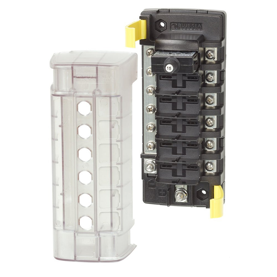 5052 Blue Sea ST CLB Circuit Breaker Block - 6 Position w/Negative Bus