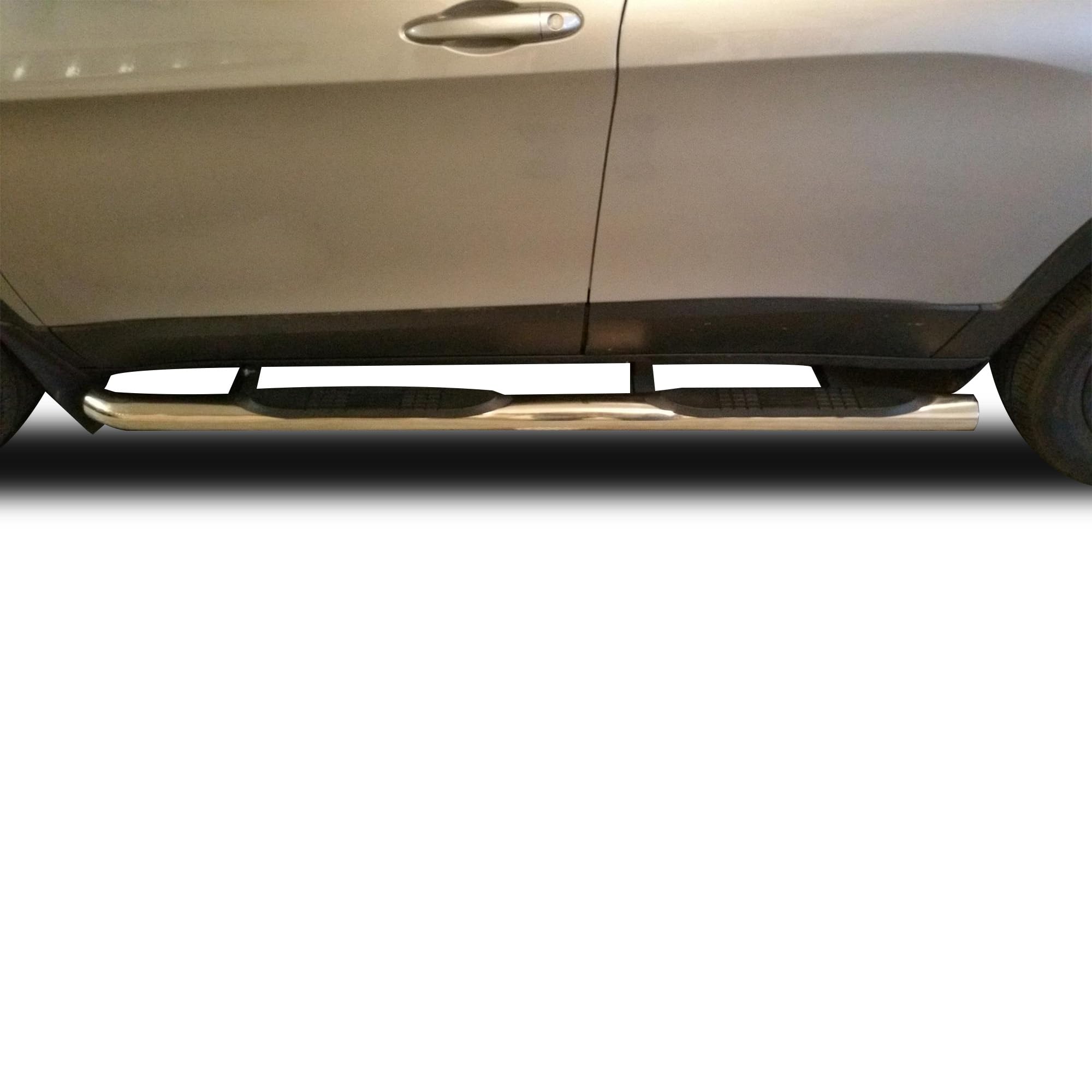 3in Black Horse Side Steps Stainless Steel Compatible with 2014-2023 Jeep Cherokee (Excludes Cherokee Trailhawk Ed)-9JPCESS