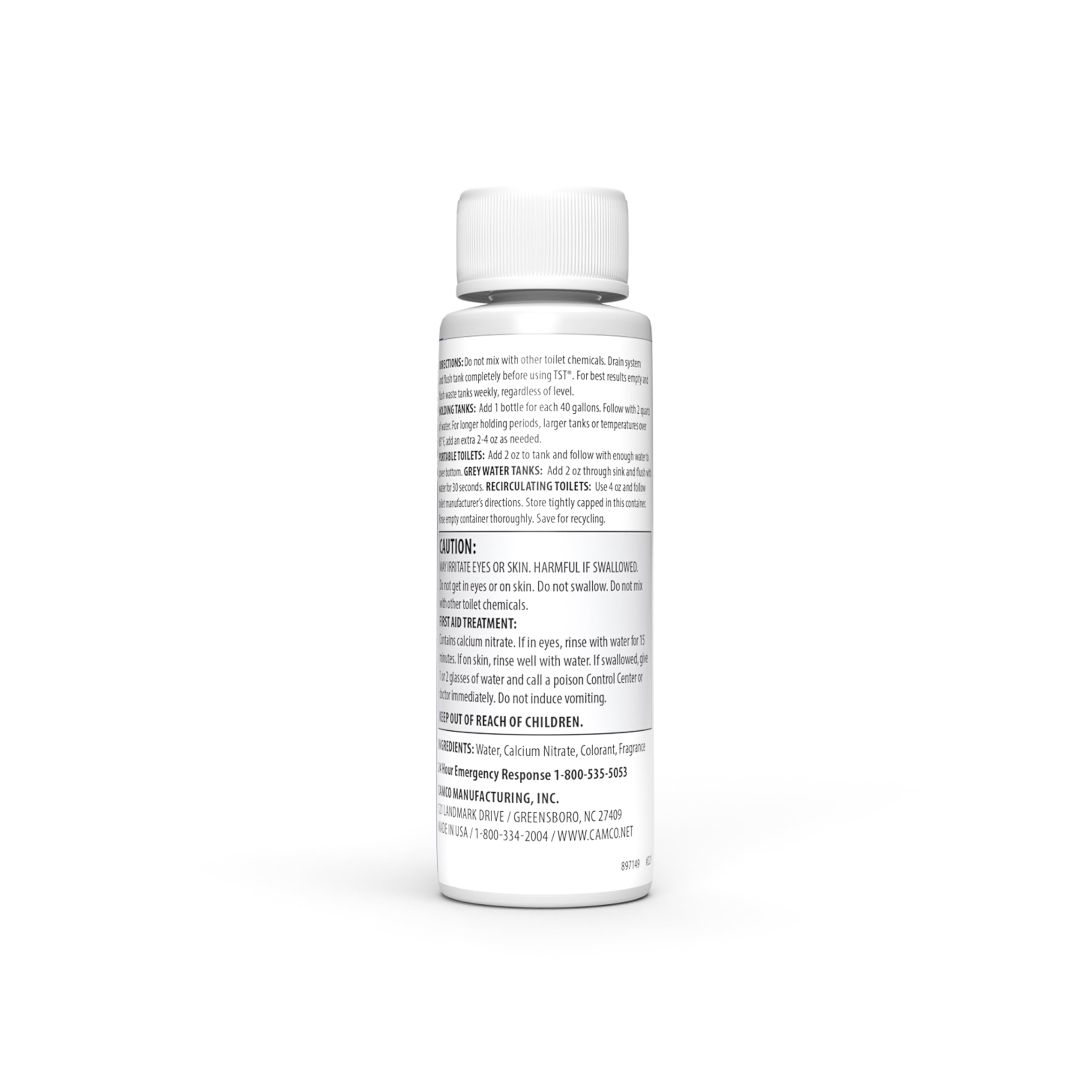 Camco TST MAX Toilet Treatment RV - Formaldehyde Free - Breaks Down Waste And Tissue - Septic Tank Safe - Treats up to 8-40 Gallon Holding Tanks -Lavender Scent, (8) 4 oz Bottles (41551)
