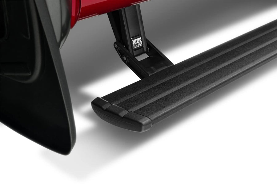 AMP Research RealTruck PowerStep Smart Series | Fits 2022 - 2024 Ford F-150 Lightning | 86252-01A | Rust Proof Aluminum Retractable Electric Steps with LED Step Lights