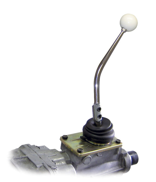 Lokar Manual Transmission Shifter Lever XMSL603D; Tremec TKO500/TKO600/Magnum; 10 in. Single Bend Black Finish