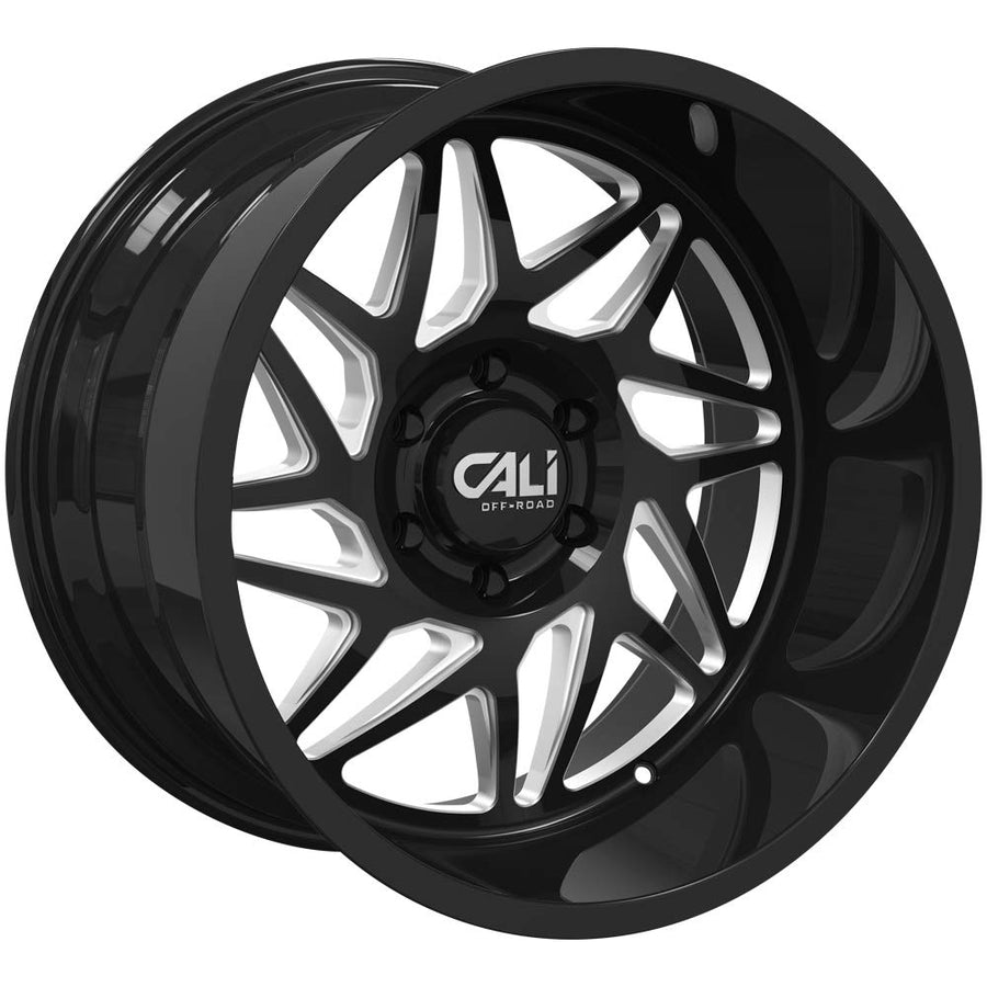 Gemini CALI OFF-ROAD 9112-22270BM Gloss Black/Milled Spokes 22X12 8-170 -51mm 125.2mm