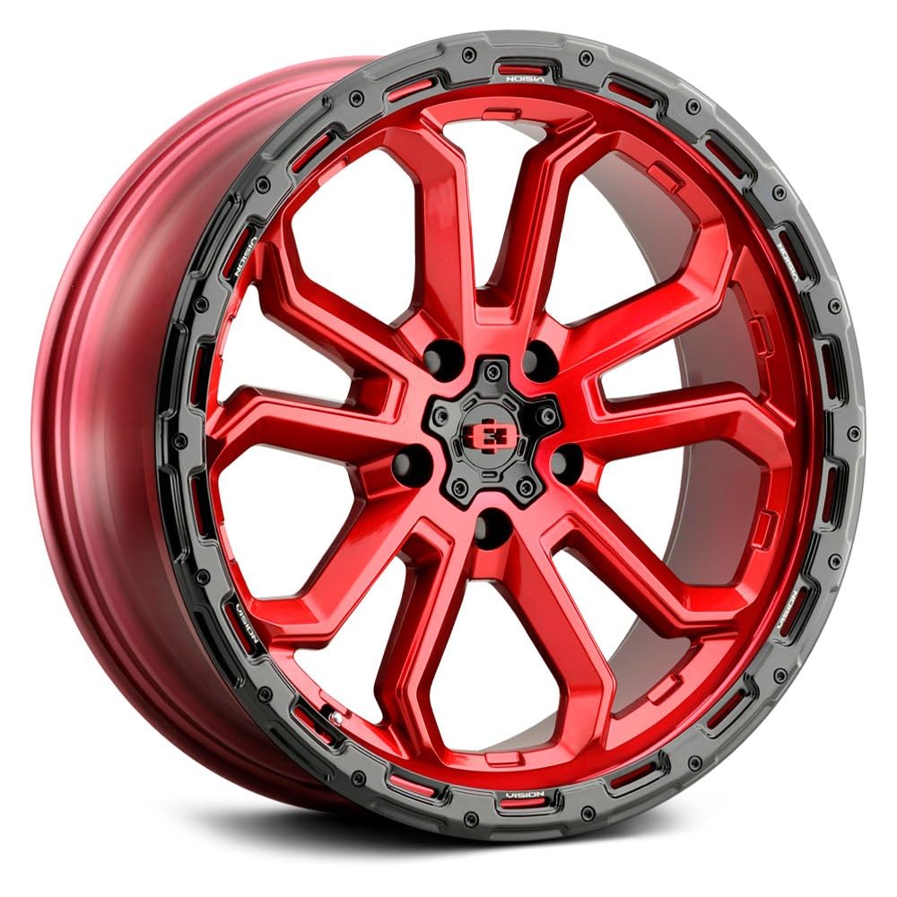 18x9 Vision 405 Korupt 5x4.5" +12mm Red Wheel Rim 18" Inch