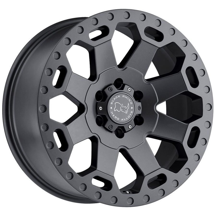Black Rhino WARLORD Hard Alloys 17X9, 6X5.5, 4.53, -12mm MATTE GUNMETAL - 1790WAR-26140G12